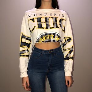 NWOT Fashion Nova Cropped Sweatshirt